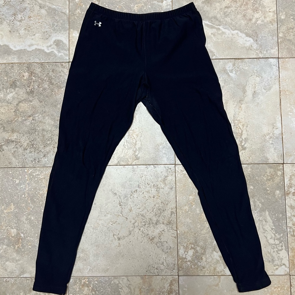 Black Under Armour Compression Cold Running Leggings